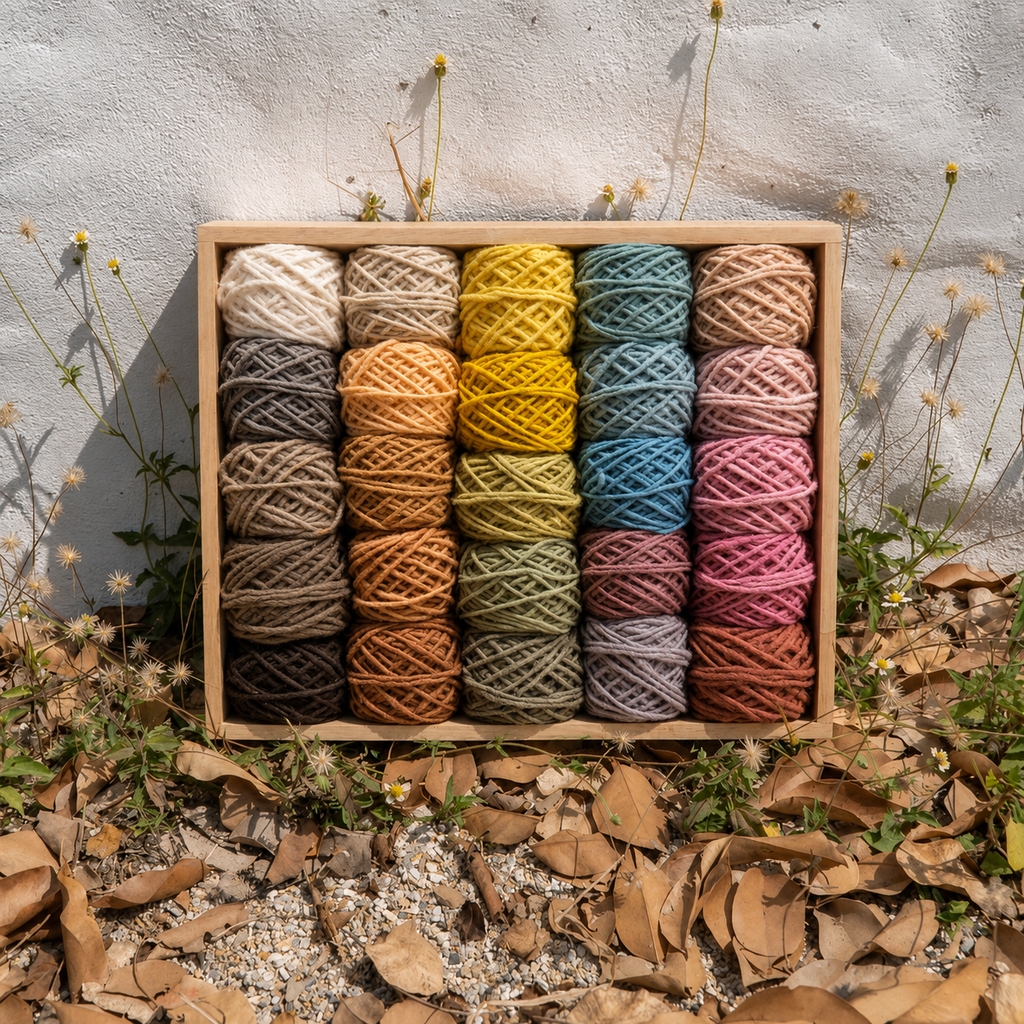 BIG Cotton - 100% Naturally Dyed Cotton Yarn For Knitting, Crochet & Crafts (3-4mm, 25g)